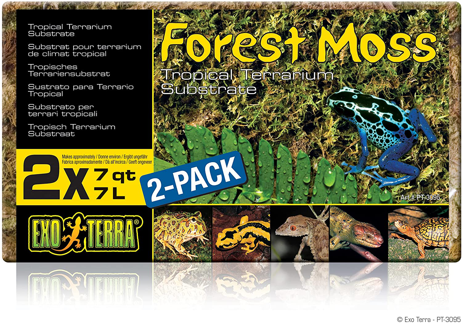 Exo Terra Forest Plume Moss, 7 Quarts, 2-Pack Animals & Pet Supplies > Pet Supplies > Small Animal Supplies > Small Animal Habitat Accessories Exo Terra   