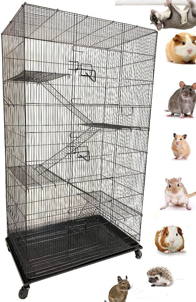 Large 4/5 Floors Guinea Pig Ferret Chinchilla Sugar Glider Rats Mice Hamster Gerbil Squirrel Rodent Degu Dagus Small Animal Cage Animals & Pet Supplies > Pet Supplies > Small Animal Supplies > Small Animal Habitats & Cages Mcage   