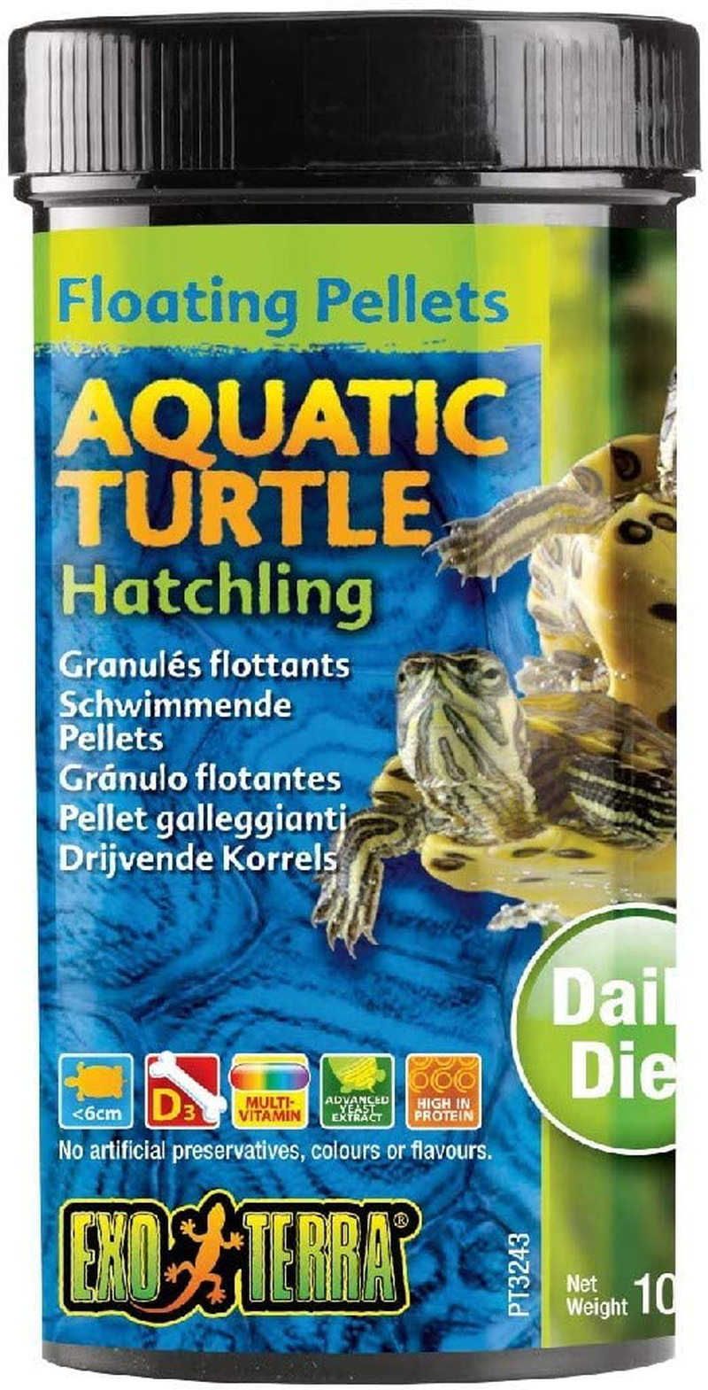 Exo Terra Hatchling Aquatic Turtle Food, Reptile Food Animals & Pet Supplies > Pet Supplies > Reptile & Amphibian Supplies > Reptile & Amphibian Food Exo Terra 3.7 Ounces  