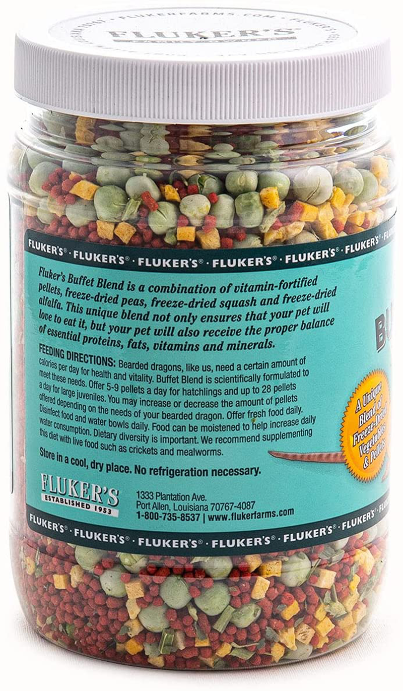 Fluker'S Buffet Blend Juvenile Bearded Dragon Veggie Variety Diet Animals & Pet Supplies > Pet Supplies > Reptile & Amphibian Supplies > Reptile & Amphibian Food Fluker's   