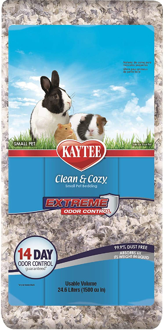 Kaytee Clean and Cozy Extreme Odor Control Small Animal Bedding, 24.6 Liter, White Animals & Pet Supplies > Pet Supplies > Small Animal Supplies > Small Animal Bedding Kaytee   