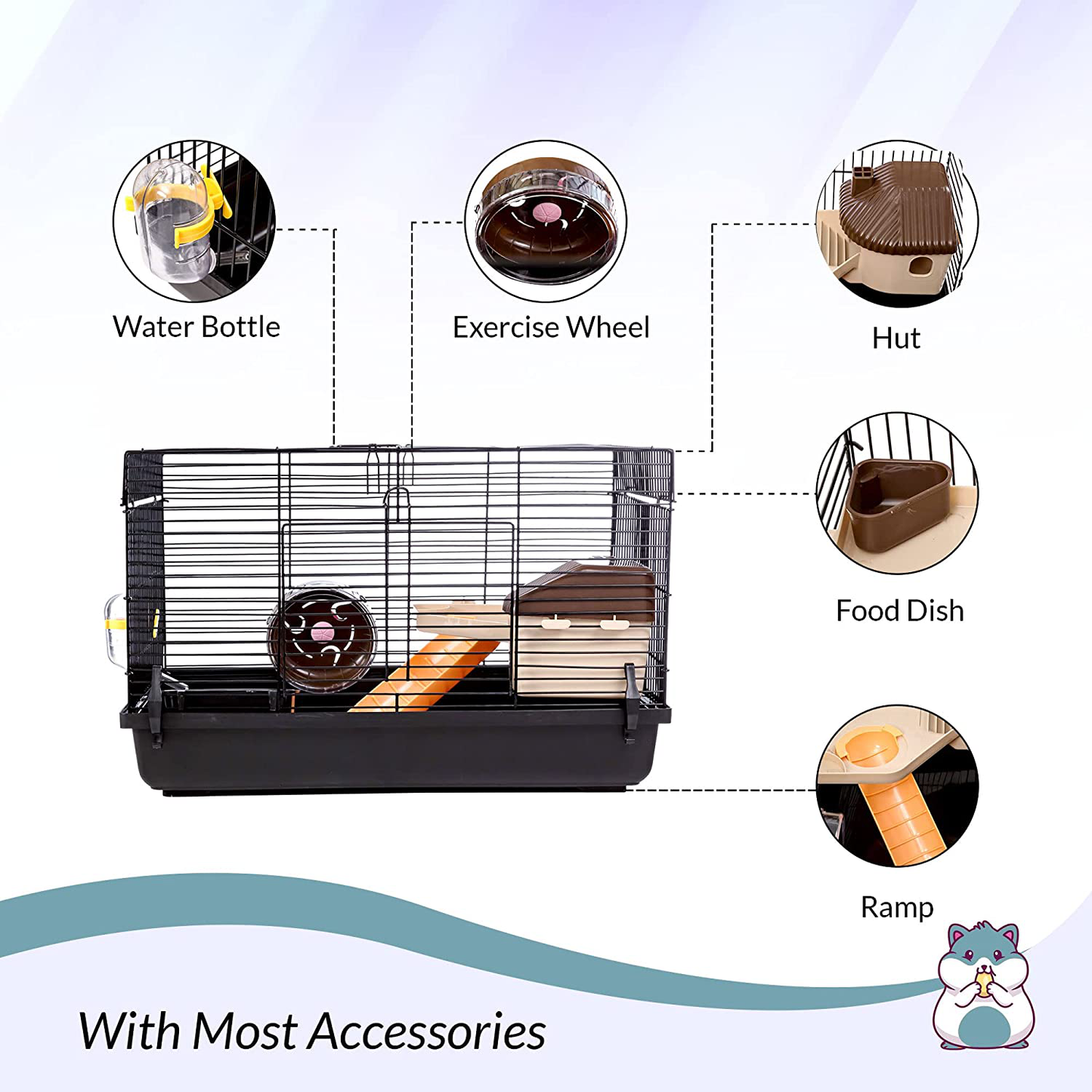 Hamster Cages and Habitats - Medium Size | Dwarf Hamster Cage Animals & Pet Supplies > Pet Supplies > Small Animal Supplies > Small Animal Habitats & Cages Emerging Green   