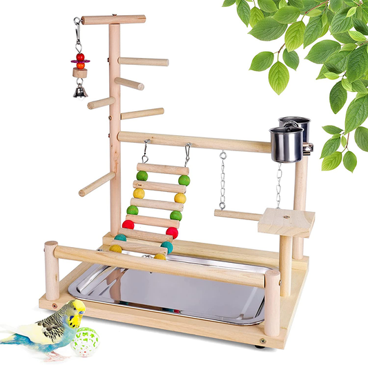 Joyeee Parrot Perches, Bird Cage Parakeet Toys, Pet Supplies Swing Chewing Toys, Rope Bungee Birds Cages Accessories, for Younger Birds, Sun Conure, Cockatiel Gerbil Rat Mouse Chinchilla Hamster Animals & Pet Supplies > Pet Supplies > Bird Supplies > Bird Cages & Stands Joyeee #9  