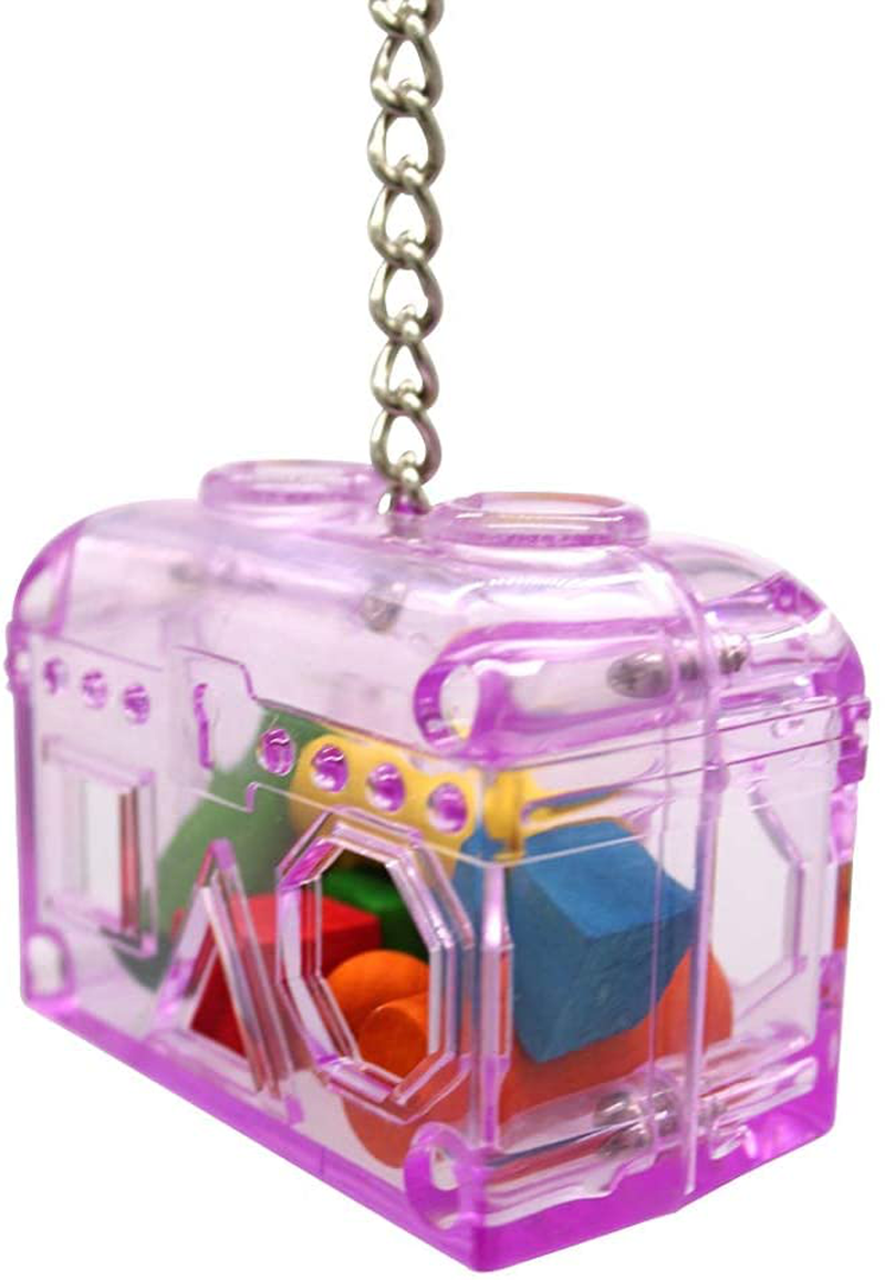 Sweet Feet and Beak Large or Small Treasure Chest - Perfect Bird Cage Toy Colorful, Safe, Easy to Install - Washable, Refillable, Non-Toxic, Foraging Box - Cage Accessories Animals & Pet Supplies > Pet Supplies > Bird Supplies > Bird Cage Accessories Sweet Feet and Beak   