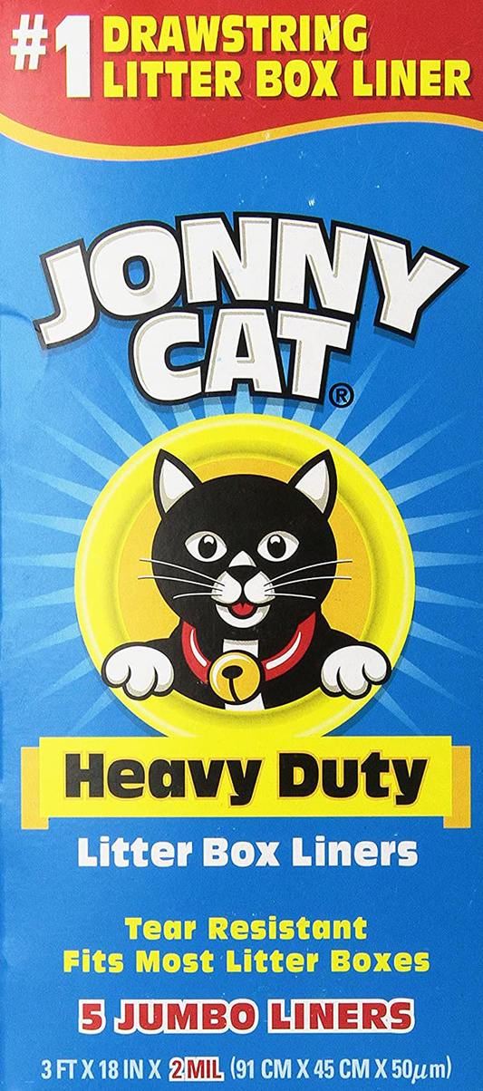 JONNY CAT Heavy Duty Litter Box Liners, Jumbo Animals & Pet Supplies > Pet Supplies > Cat Supplies > Cat Litter Box Liners JONNY CAT 5 Count  