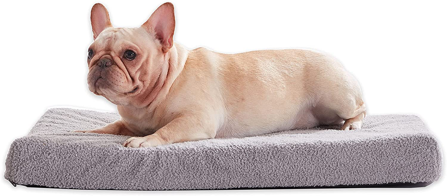 PETABBY Memory Foam Orthopedic Dog Bed Large, Waterproof Dog Bed Mattress with Removale Washable Cover and Waterproof Liner for Medium Large Dog Animals & Pet Supplies > Pet Supplies > Dog Supplies > Dog Beds PETABBY Fleece Cover+Memory Foam M(29"X18"X3") 