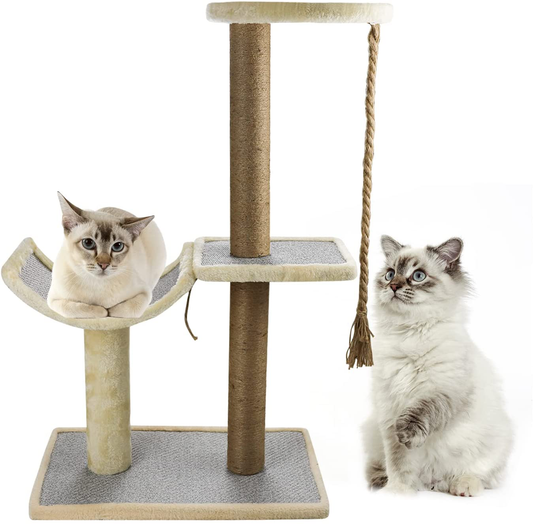 Sfozstra Multi-Level Cat Tree, Cat Climbing Frame with Plush Perches, Cat Jumping Platform Furniture Scratching Post for Playing, Relaxing and Sleeping, Suitable for Cats and Other Pets Animals & Pet Supplies > Pet Supplies > Cat Supplies > Cat Furniture Sfozstra L  