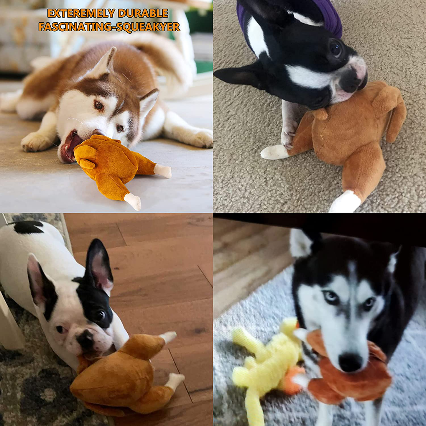 NOUGAT Dog Toys for Dogs Aggressive Chewers, Indestructible Dog Toys for Boredom Medium Dogs Natural Rubber Milk Flavor