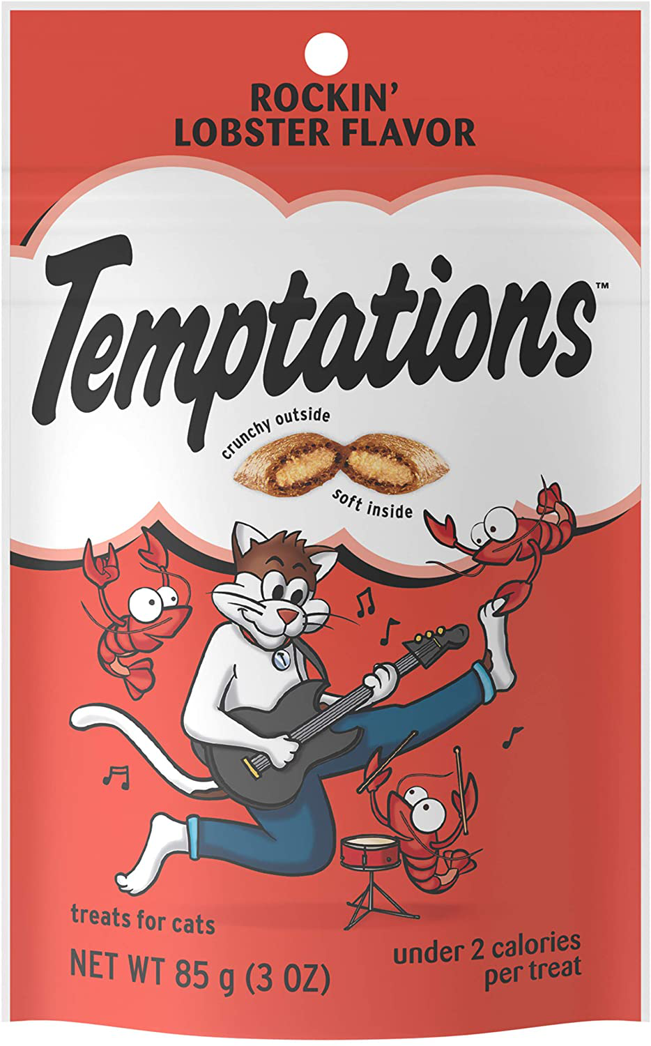 TEMPTATIONS Classic Crunchy and Soft Cat Treats, 3 Oz. (12 Packs and Single Packs) Animals & Pet Supplies > Pet Supplies > Cat Supplies > Cat Treats Whiskas Lobster  