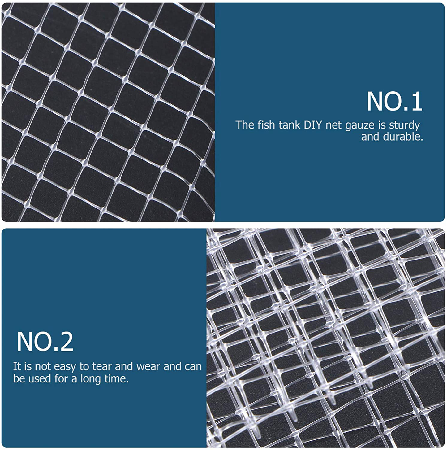 Balacoo Aquarium Screen Net DIY Fish Tank Mesh Screen Net Clear Invisible Anti- Jumping Fish Netting for DIY Aquarium Fish Tank Top Covering White Animals & Pet Supplies > Pet Supplies > Fish Supplies > Aquarium Fish Nets balacoo   