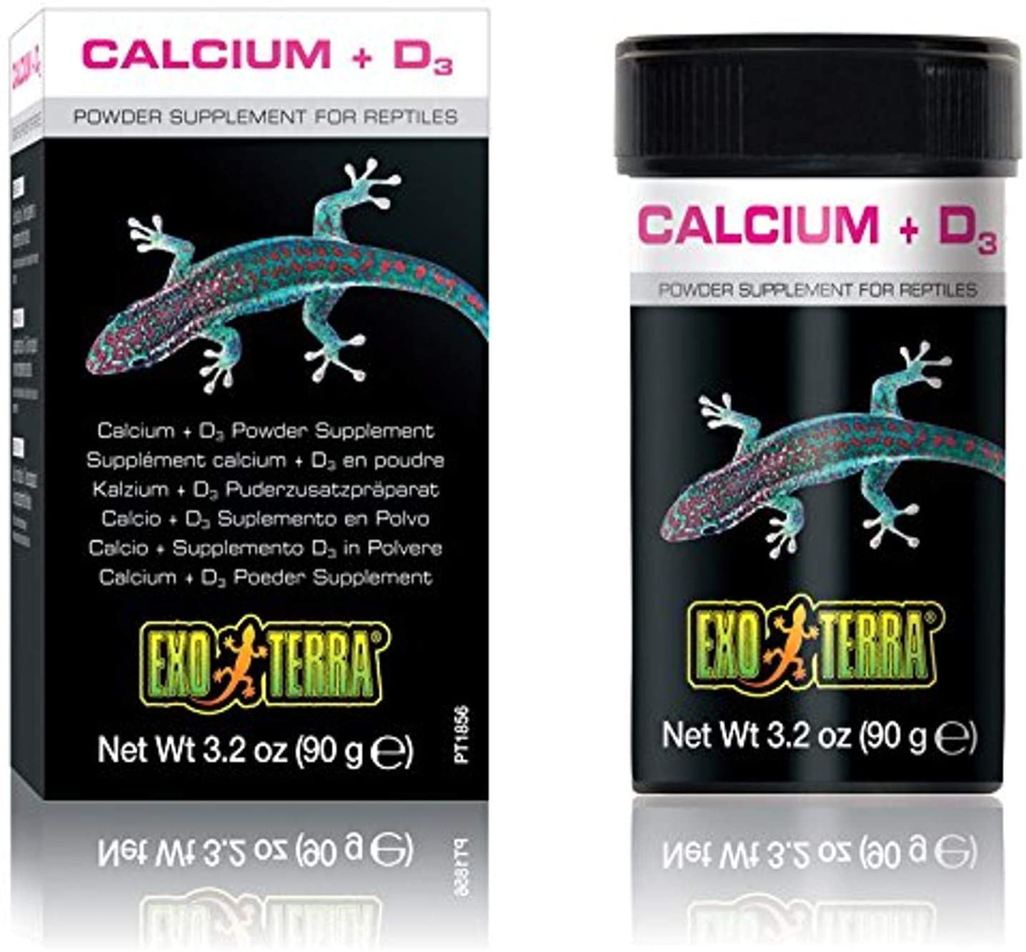 Exo Terra Calcium + D3 Powder Supplement Animals & Pet Supplies > Pet Supplies > Reptile & Amphibian Supplies > Reptile & Amphibian Substrates Exo Terra 3.2 Ounce (Pack of 1)  