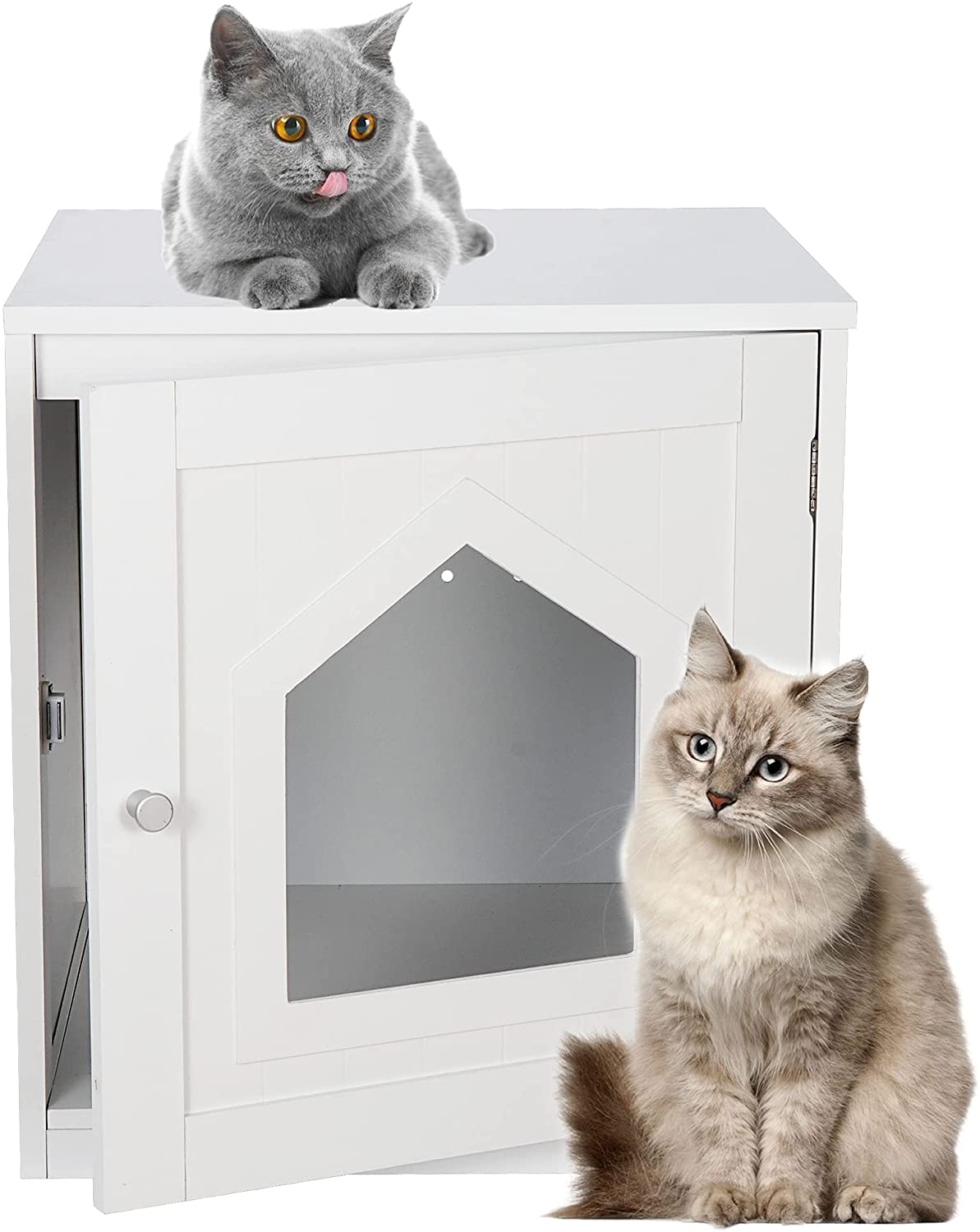 Epetlover Cat Home and Cat Litter Box Furniture Hidden,Kitty Litter Box Enclosure ,Indoor Decorative Cat House,Cat Washroom Storage Bench for Large Cat Kitty Animals & Pet Supplies > Pet Supplies > Cat Supplies > Cat Furniture Epetlover   