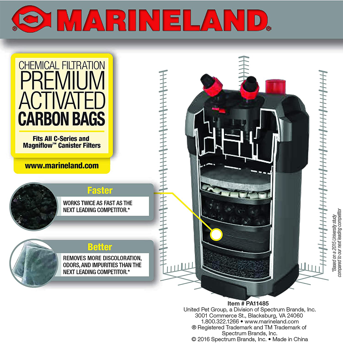 Marineland Premium Activated Carbon Bags, for Chemical Filtration in Aquariums Animals & Pet Supplies > Pet Supplies > Fish Supplies > Aquarium Filters MarineLand   