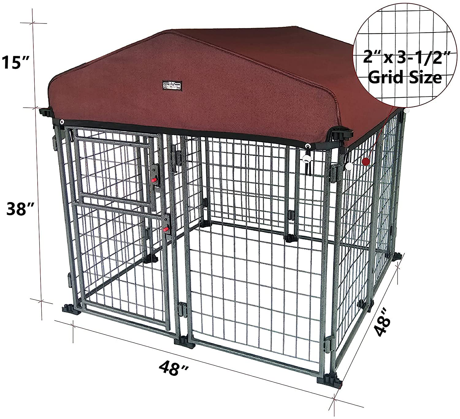 Portable Dog Cage Kennel Housse de protection Couverture de caisse de chien  Couverture de chenil pour animaux de compagnie