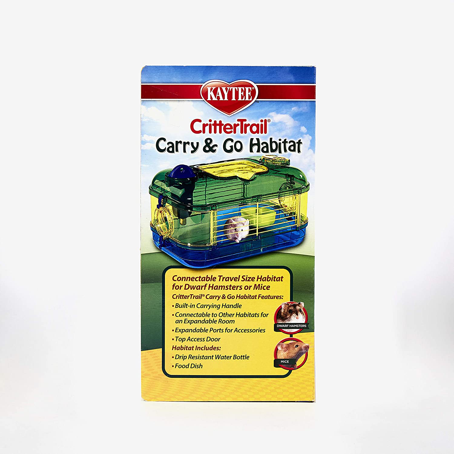 Kaytee Crittertrail Carry & Go Travel Habitat,Blue,Small Animals & Pet Supplies > Pet Supplies > Small Animal Supplies > Small Animal Habitat Accessories Kaytee   