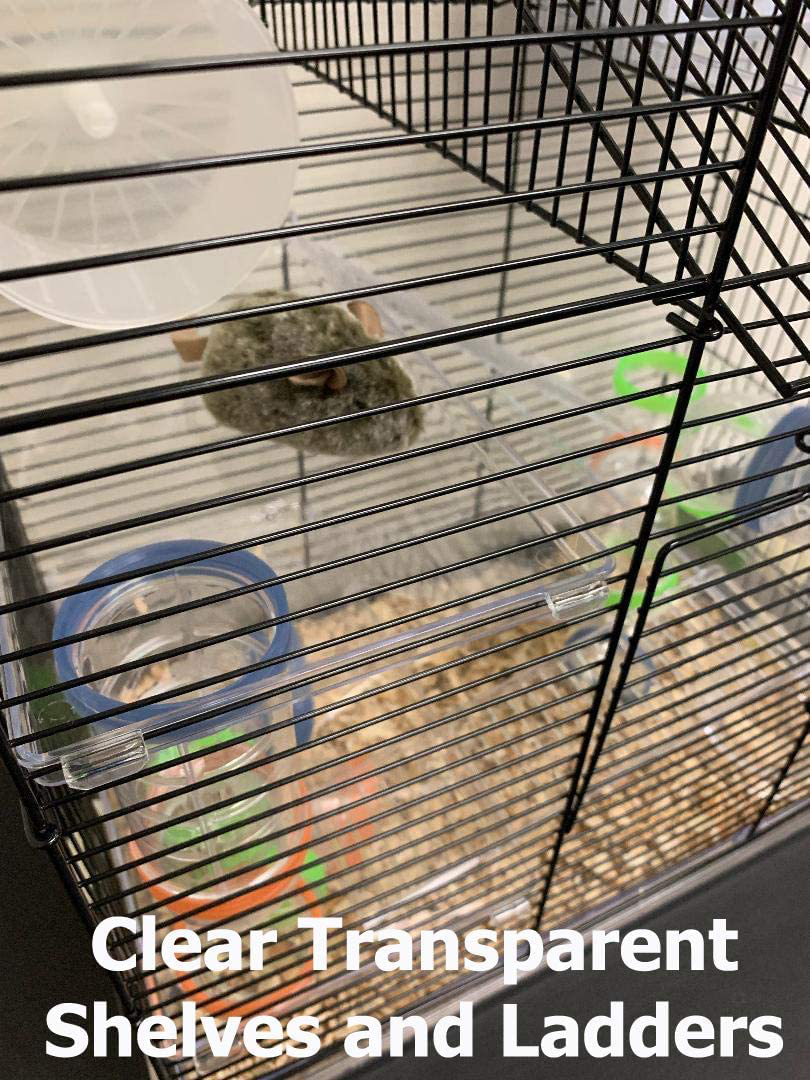 Large 5 Level Funland with Clear Transparent Tunnels Tubes Base Top Play Zone for Habitat Hamster Rodent Gerbil Mouse Mice Small Animal Critter Cage Animals & Pet Supplies > Pet Supplies > Small Animal Supplies > Small Animal Habitats & Cages Mcage   