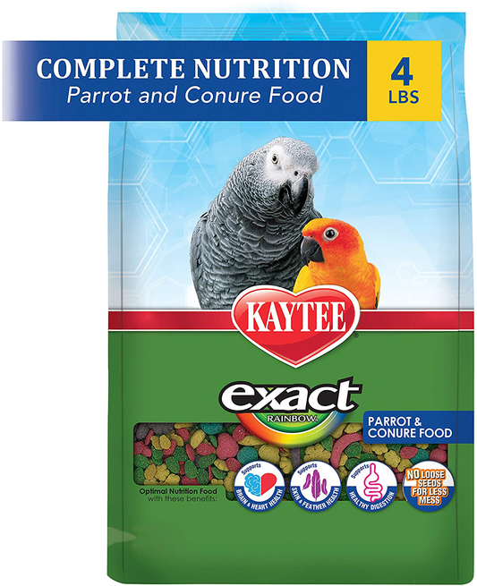 Kaytee Exact Rainbow Parrot & Conure Food Animals & Pet Supplies > Pet Supplies > Bird Supplies > Bird Food Central Garden & Pet 4 Pound  