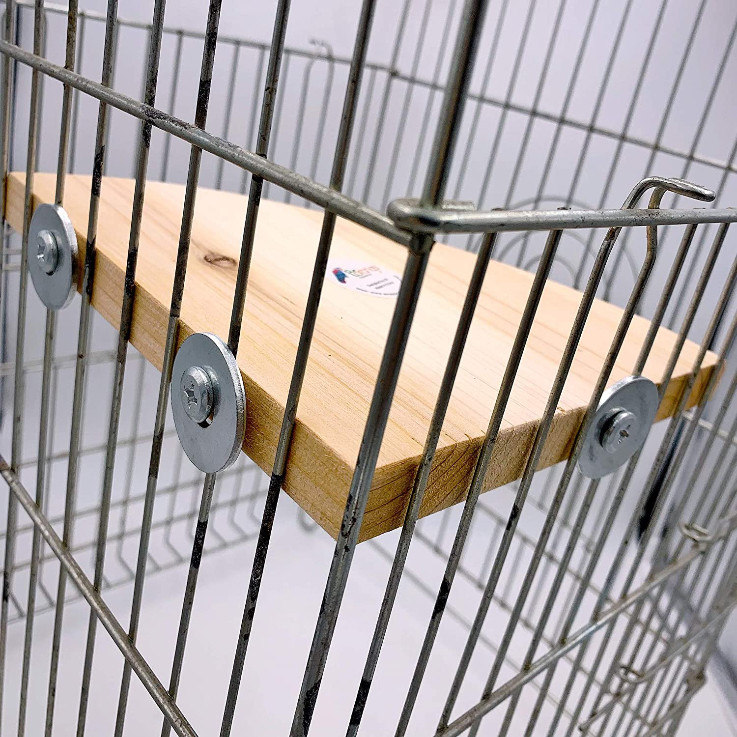 Borangs Wood Perch Bird Platform Parrot Stand Playground Cage Accessories for Small Anminals Rat Hamster Gerbil Rat Mouse Lovebird Finches Conure Budgie Exercise Toy 7 Inch Animals & Pet Supplies > Pet Supplies > Bird Supplies > Bird Cage Accessories Borangs   