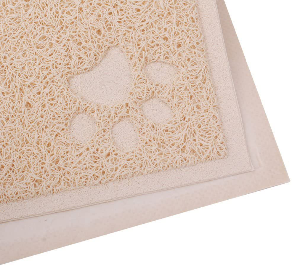 MUEQU Cat Litter Box Mat Pet Food Bowl Mat Cat Litter Trap Mat, PVC, 30 X 40 Cm Animals & Pet Supplies > Pet Supplies > Cat Supplies > Cat Litter Box Mats MUEQU   