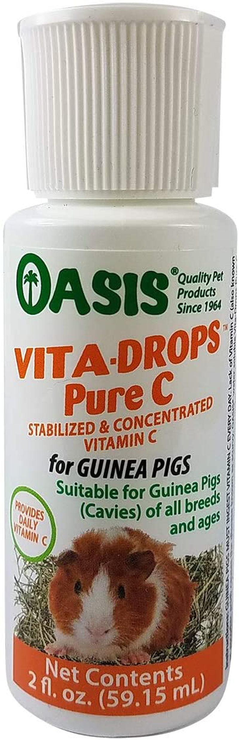 OASIS #80254 Vita Drops-Pure C for Guinea Pig, 2-Ounce, Packaging May Vary