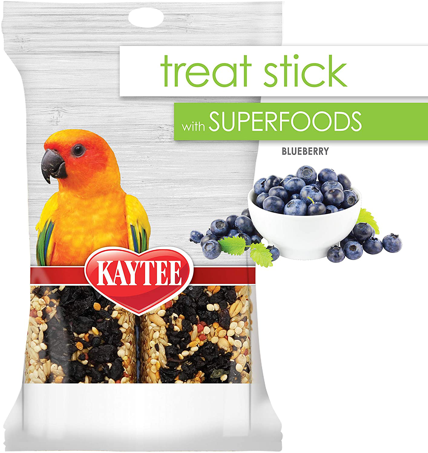 Kaytee Avian Superfood Treat Stick, Blueberry, 5.5 Ounces Animals & Pet Supplies > Pet Supplies > Bird Supplies > Bird Treats Kaytee   