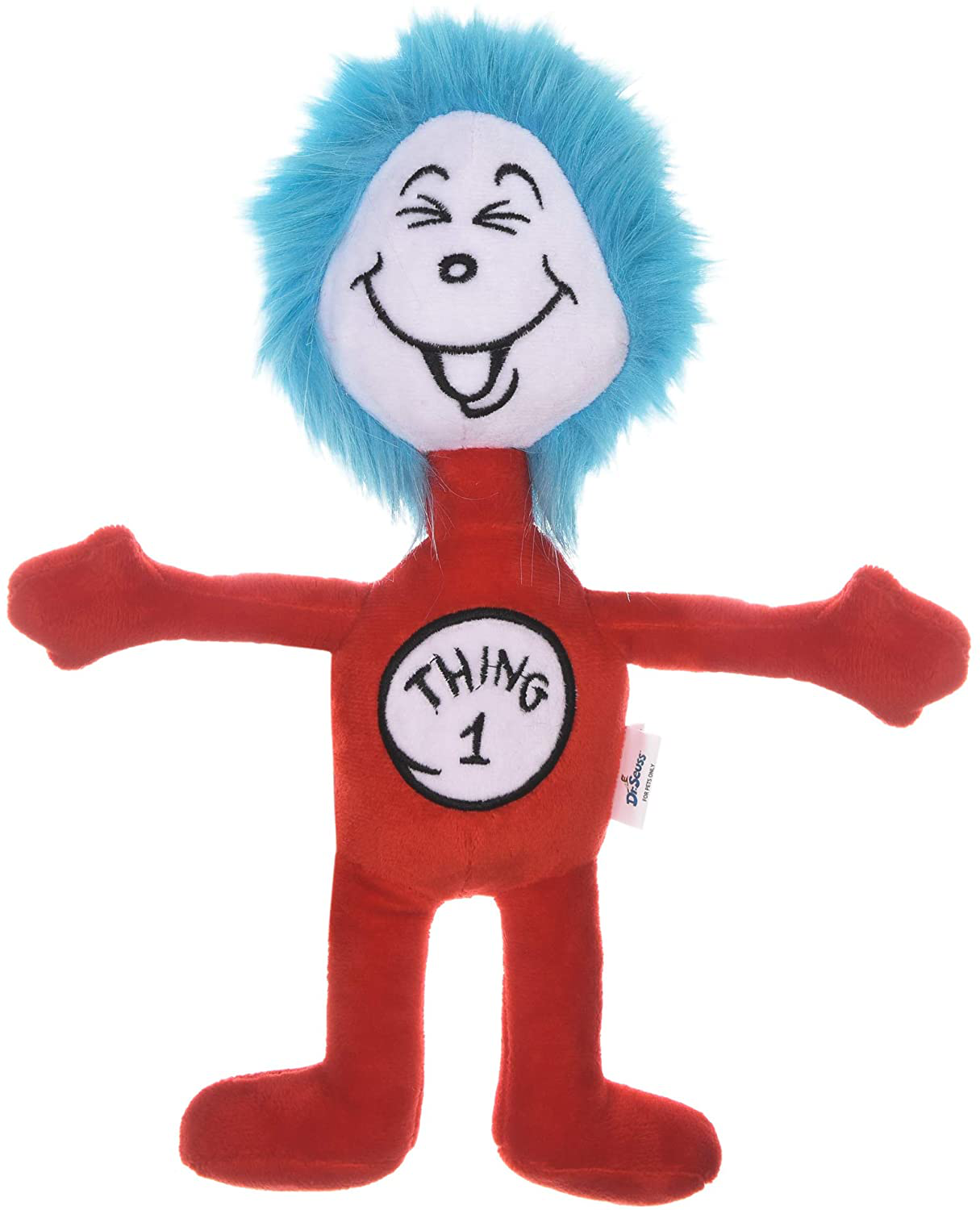 Dr. Seuss the Cat in the Hat Plush Dog Toys - Dog Toy for All Sized Dogs, the Cat in the Hat -Stuffed Animal Dog Toy from Dr. Seuss Collection Available in Multiple Styles Animals & Pet Supplies > Pet Supplies > Dog Supplies > Dog Toys Dr. Seuss for Pets Thing 1 Plush Figure 6 in 