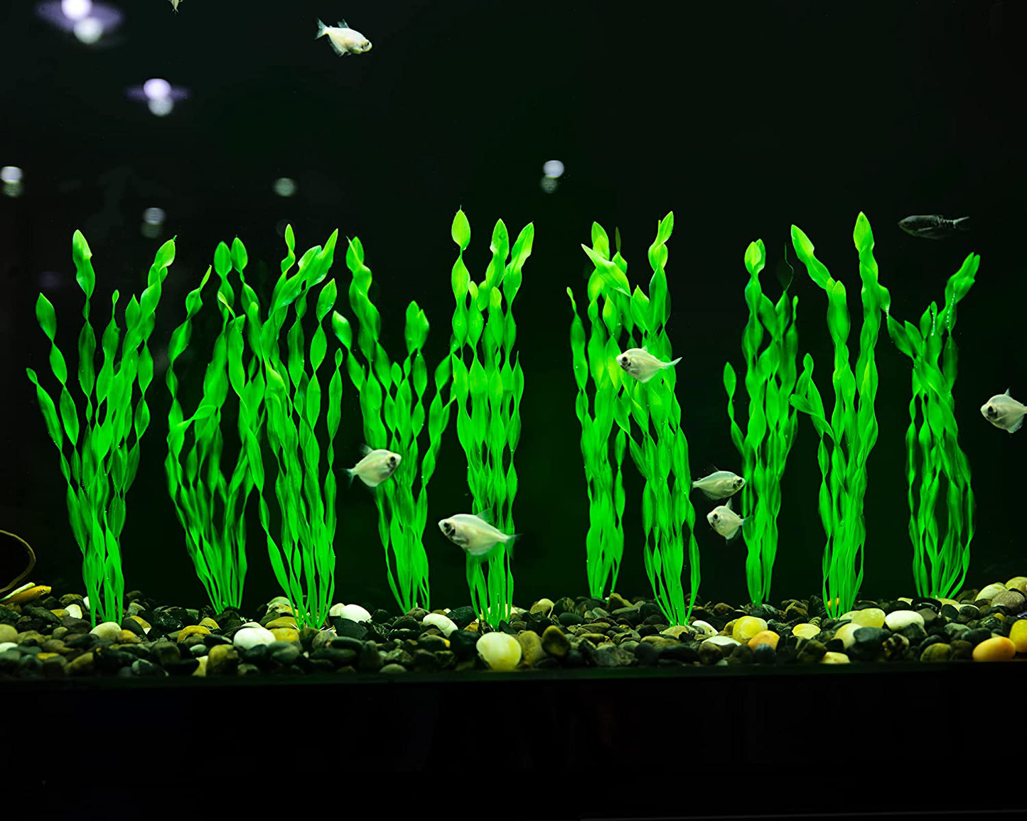 Mylifeunit Artificial Seaweed Water Plants for Aquarium, Plastic Fish Tank Plant Decorations 10 PCS Animals & Pet Supplies > Pet Supplies > Fish Supplies > Aquarium Decor MyLifeUNIT   