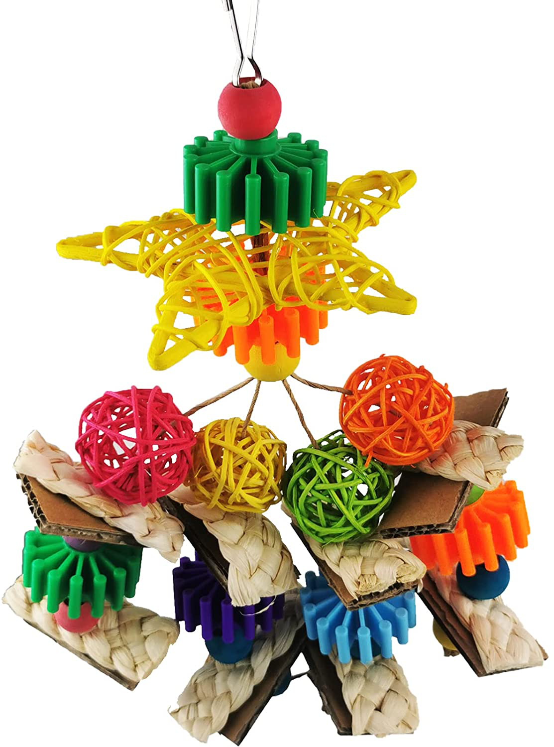 G-HY Bird Parrot Toys, All Natural Corn-Skinned Parrot Chewing and Climbing Toys, Safe and Non-Toxic for Small Parrots, Budgies, Parakeets,Conures,Macaws, Lovebirds Animals & Pet Supplies > Pet Supplies > Bird Supplies > Bird Toys G-HY B  