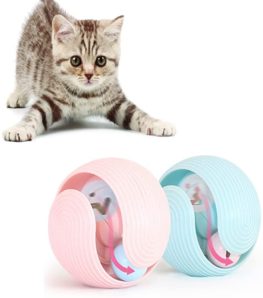 Happi N Pets Catnip Toy for Indoor Cats, Cat Toy Balls, Cat Interactive Toys with Self Rotating Balls-Colorful Mental Physical Exercise Training Accessories,Kitten Toys & Cat Gifts,Pack of 2 Animals & Pet Supplies > Pet Supplies > Cat Supplies > Cat Toys Happi N Pets   