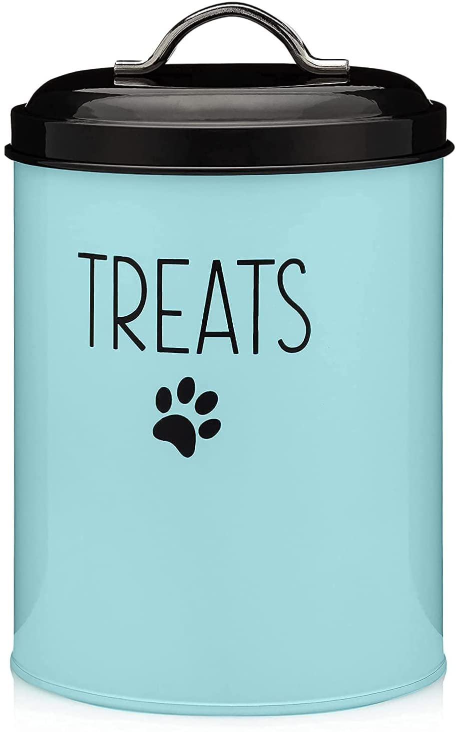 JRW Design Dog and Cat Treat Container plus 2 Bone-Shaped Cookie Cutters - Farmhouse Dog Treat Holder Jar - Durable Dog Biscuit Tin Canister, Great Gift for Pet Owners - Stylish Dog Treat Jar Animals & Pet Supplies > Pet Supplies > Small Animal Supplies > Small Animal Treats JRW Design   