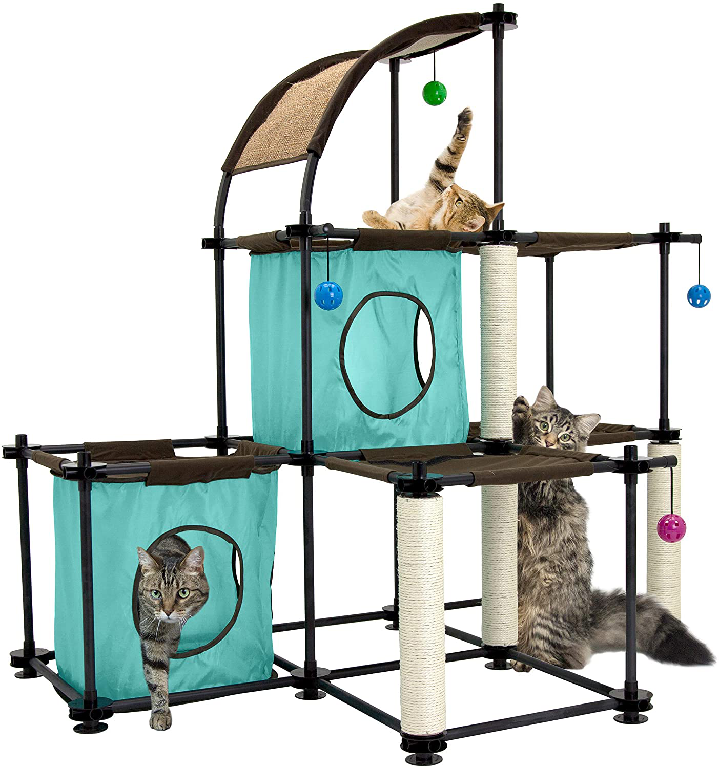 Kitty City Claw Indoor and Outdoor Mega Kit Cat Furniture, Cat Sleeper, Outdoor Kennel, Corrugate Cat Scratcher Animals & Pet Supplies > Pet Supplies > Cat Supplies > Cat Furniture Kitty City Mega Kit  