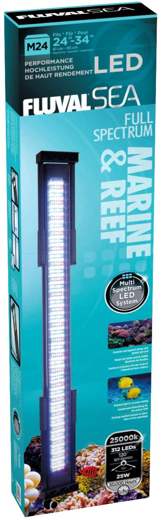 Fluval LED 24-Inch Marine Lamp, 25-Watt Animals & Pet Supplies > Pet Supplies > Fish Supplies > Aquarium Lighting Rolf C. Hagen (USA) Corp.   