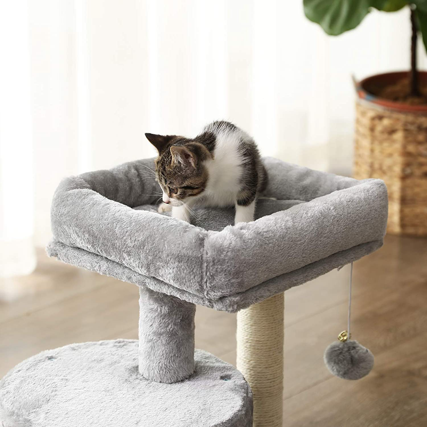 FEANDREA Cat Tree with Sisal-Covered Scratching Posts for Kitten Animals & Pet Supplies > Pet Supplies > Cat Supplies > Cat Furniture FEANDREA   