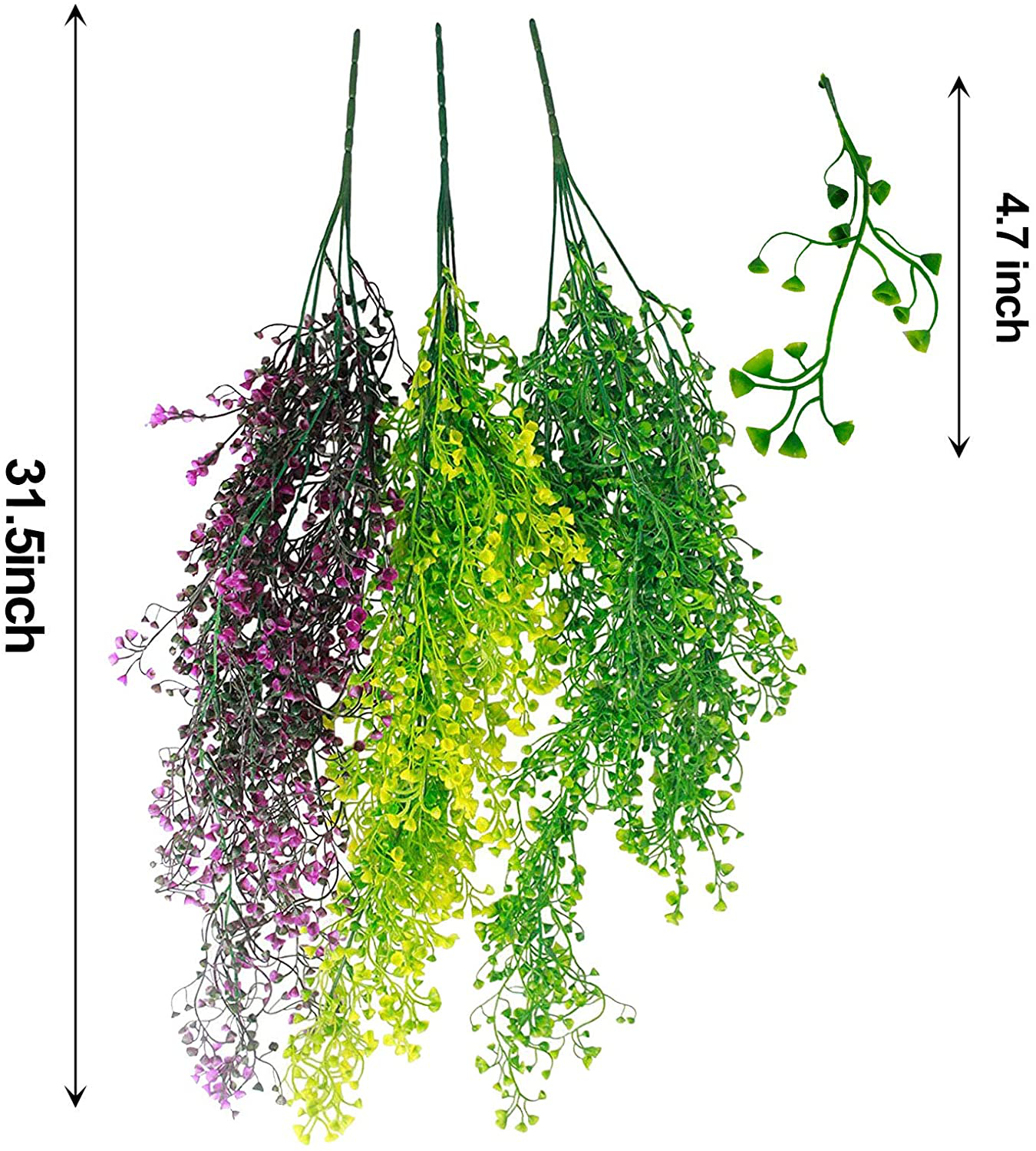 Kathson Reptile Plants Hanging Climbing Terrarium Plant Fake Plants for Reptiles Bearded Dragons Lizards Geckos Snake Hermit Crab Tank Habitat Decorations (3 PCS) Animals & Pet Supplies > Pet Supplies > Reptile & Amphibian Supplies > Reptile & Amphibian Habitat Accessories kathson   