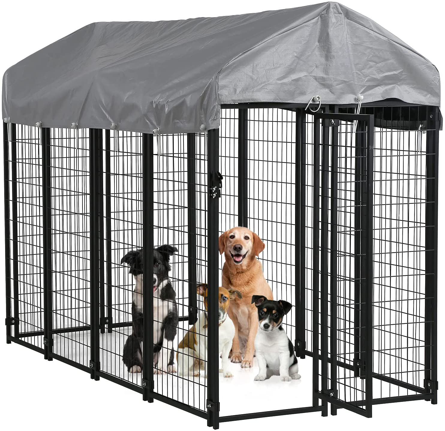 Pet playpen with clearance cover