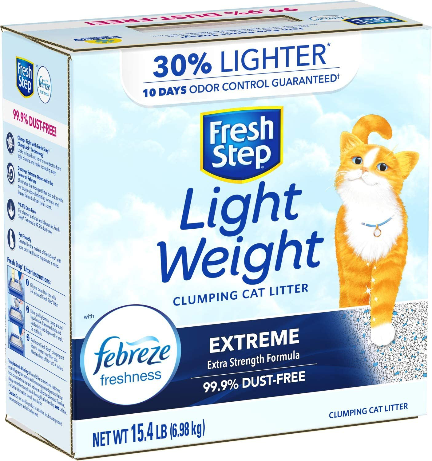 Fresh Step Lightweight Clumping Cat Litter - 15.4Lb