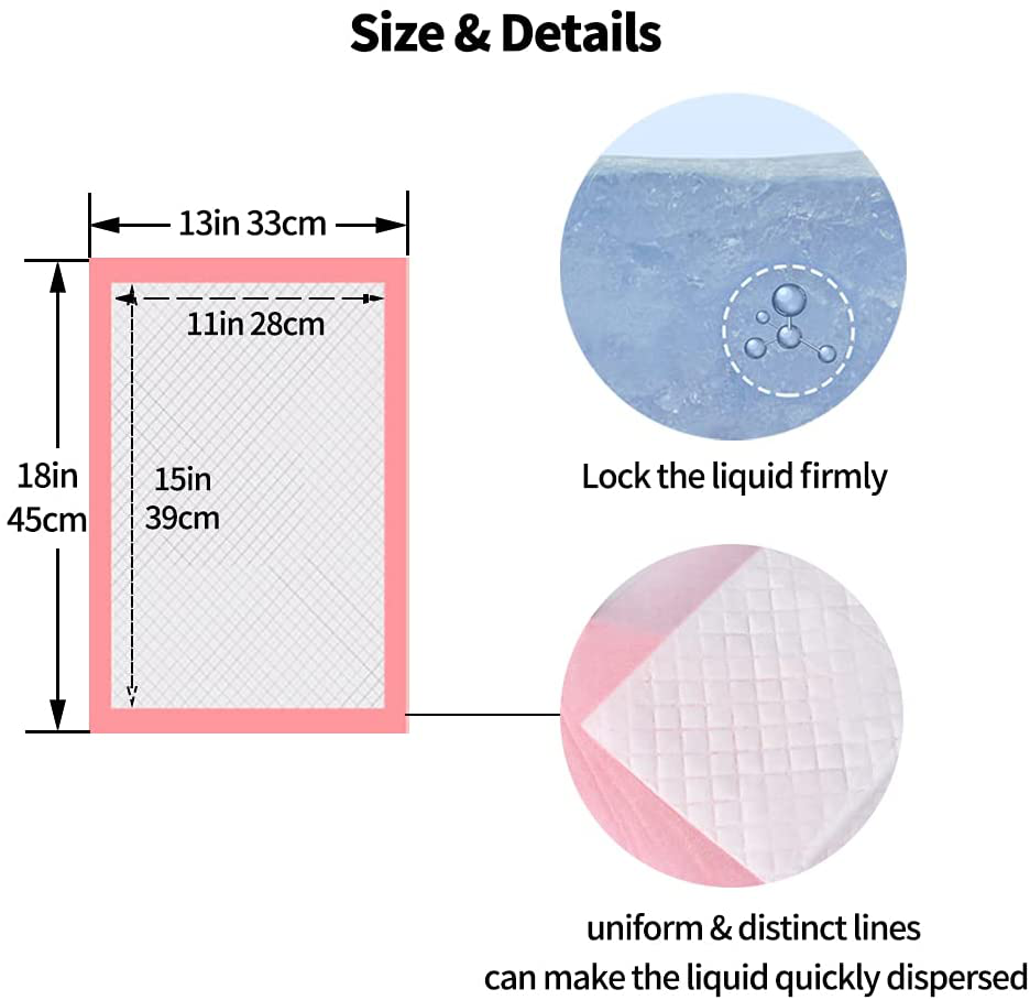 Amakunft 100 Pcs Rabbit Pee Pads, 18" X 13" Pet Toilet/Potty Training Pads, Super Absorbent Guinea Pig Disposable Diaper for Hedgehog, Hamster, Chinchilla, Cat, Reptile and Other Small Animal Animals & Pet Supplies > Pet Supplies > Small Animal Supplies > Small Animal Bedding Amakunft   