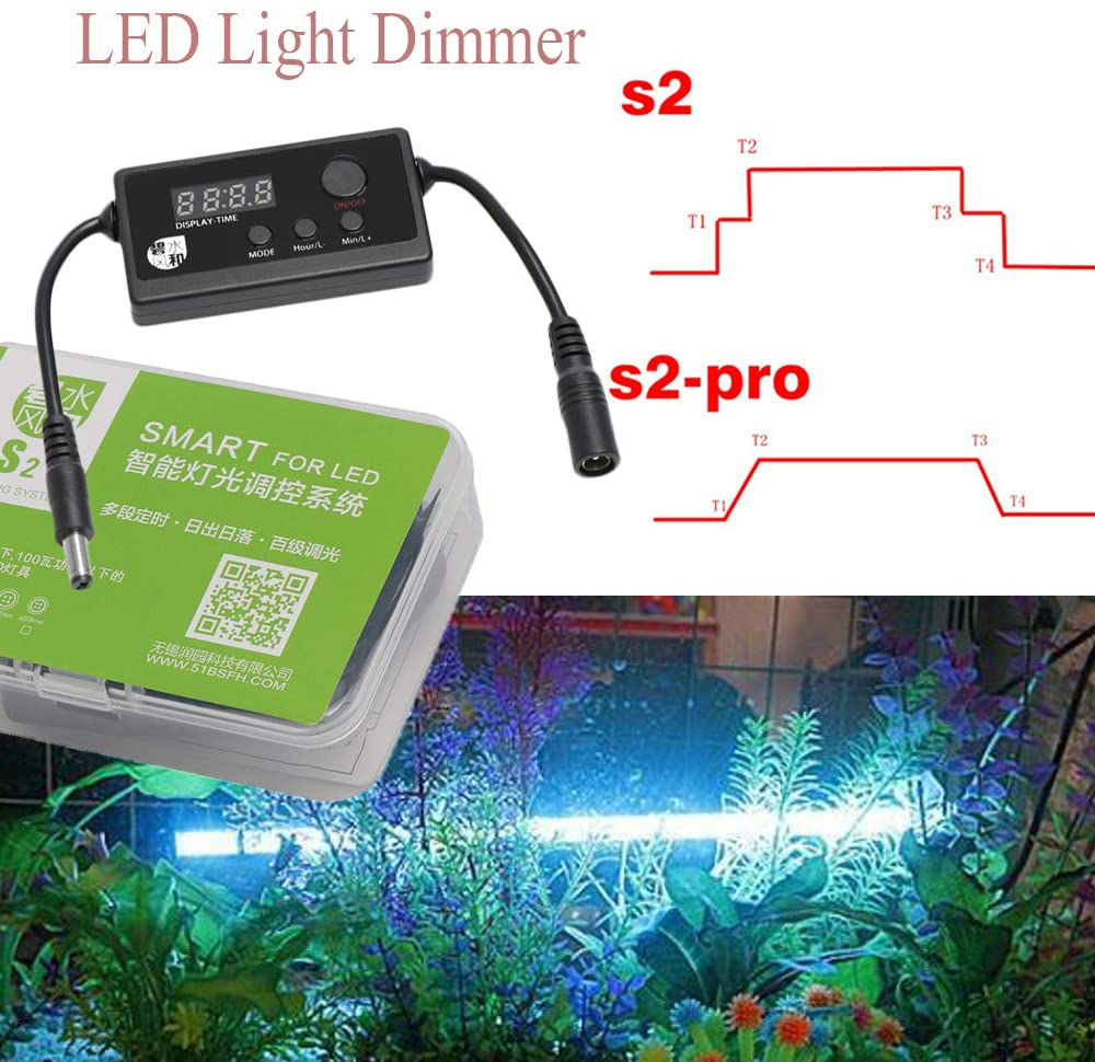 Way2Top Fish Tank Aquarium Light LED Dimmer Aquarium Light Modulator Lighting Controller Intelligent Timing Dimming System