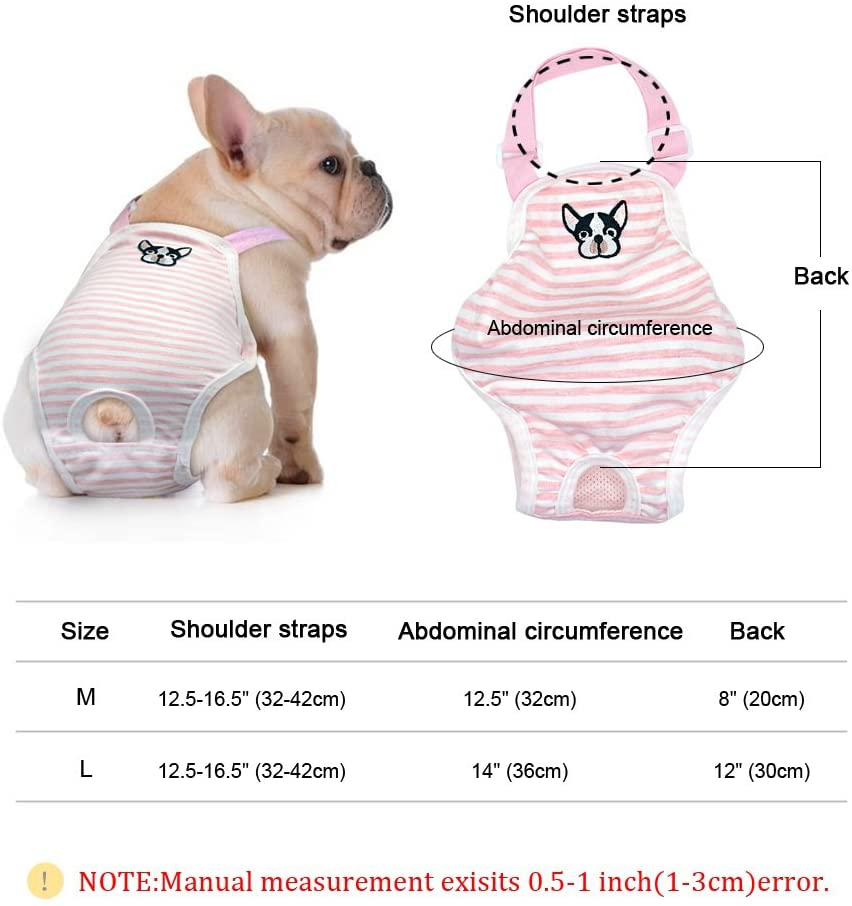Stock Show Small Dog Cute Summer Cotton Stripe Sanitary Pantie with Adjustable Strap Suspender Physiological Pants Pet Underwear Diaper Jumpsuit for Girl Dog Teddy Young Corgi French Bulldog Puppy