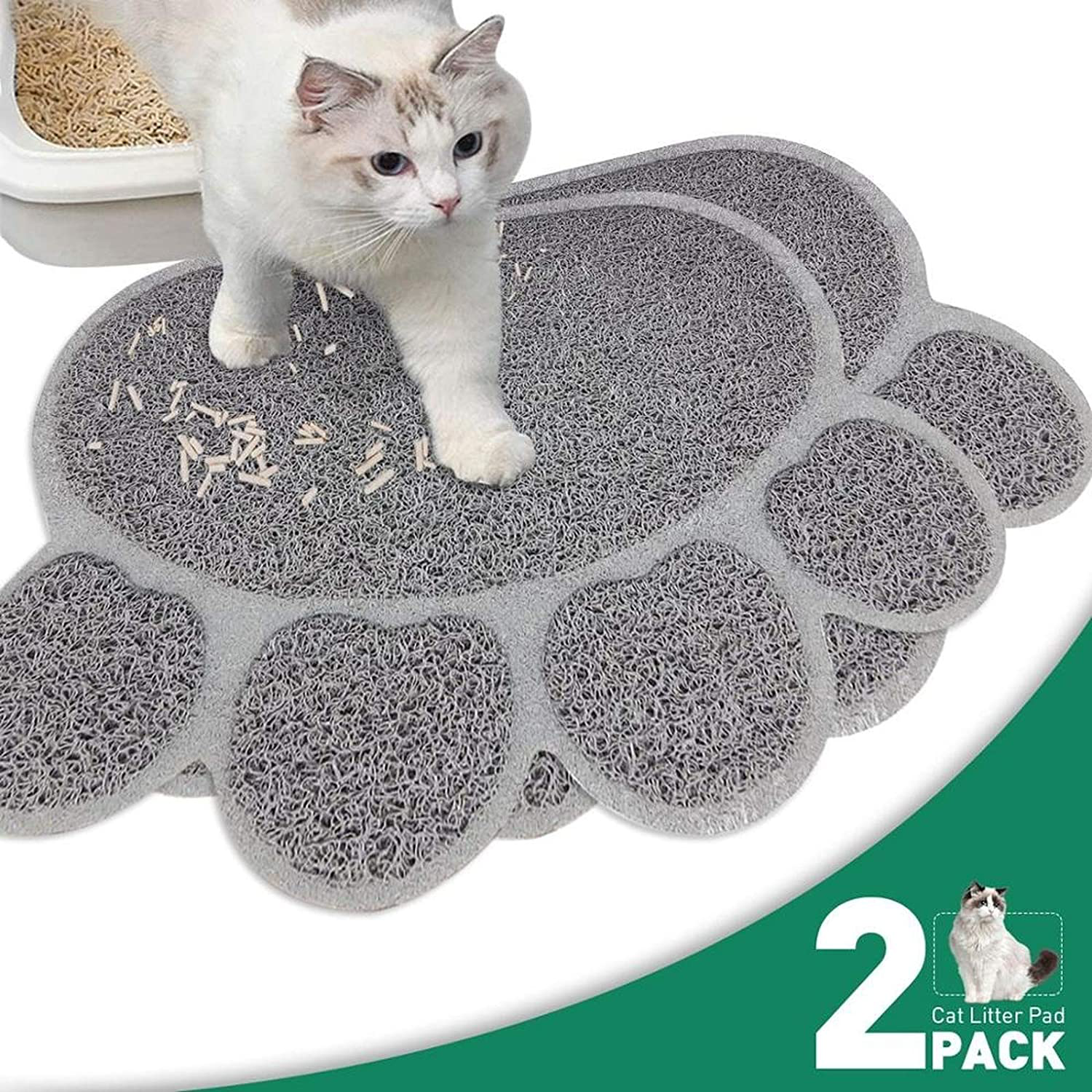 U/R Waterproof Pet Cat Litter Mat Foldable Cat Bed Pads Trapping Pets Litter Box Mat Pet Product for Cats House Clean Mat Animals & Pet Supplies > Pet Supplies > Cat Supplies > Cat Litter Box Mats U/R   