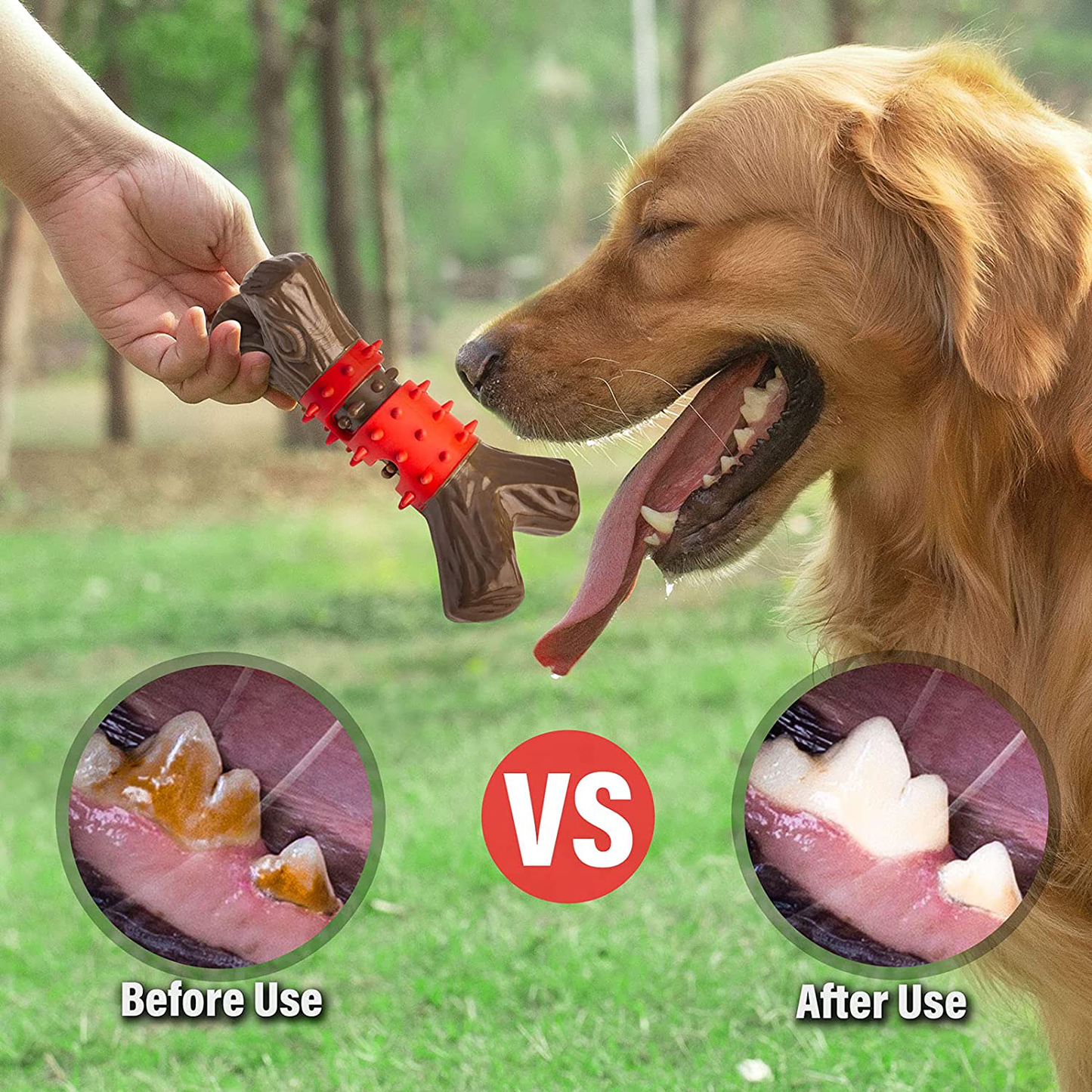 Indestructible Dog Chew Toys for Aggressive Chewers Large Breed , Tough  Puppy Teething Chew Toy Bones for Medium Small Pet Dogs Anxiety Relief  Durable , Beef & Bacon Flavor 