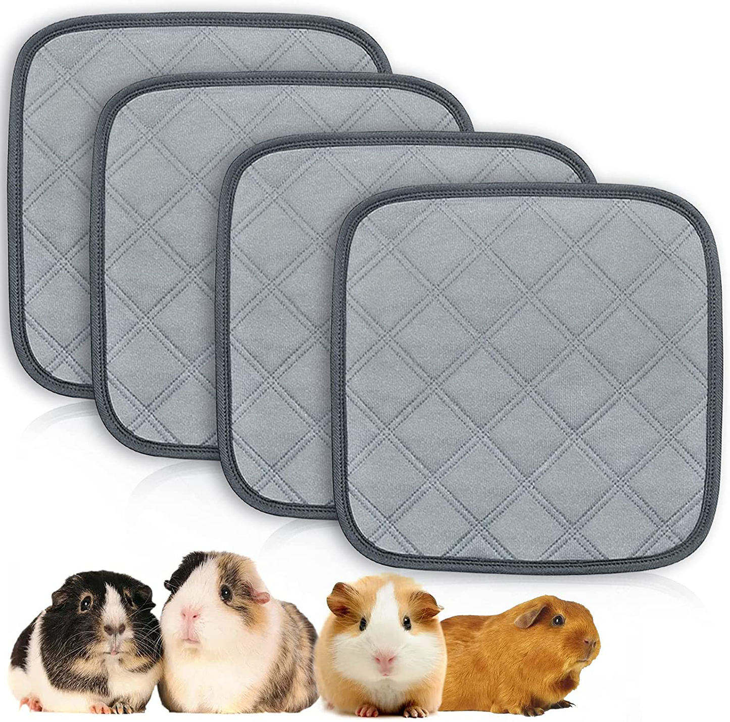 Luticessy Guinea Pig Cage Liners, Washable & Reusable Guinea Pig Pee Pads, Anti-Slip and Super Absorbent Guinea Pig Bedding, Waterproof Pet Training Pads for Small Animals Animals & Pet Supplies > Pet Supplies > Small Animal Supplies > Small Animal Bedding Luticessy   