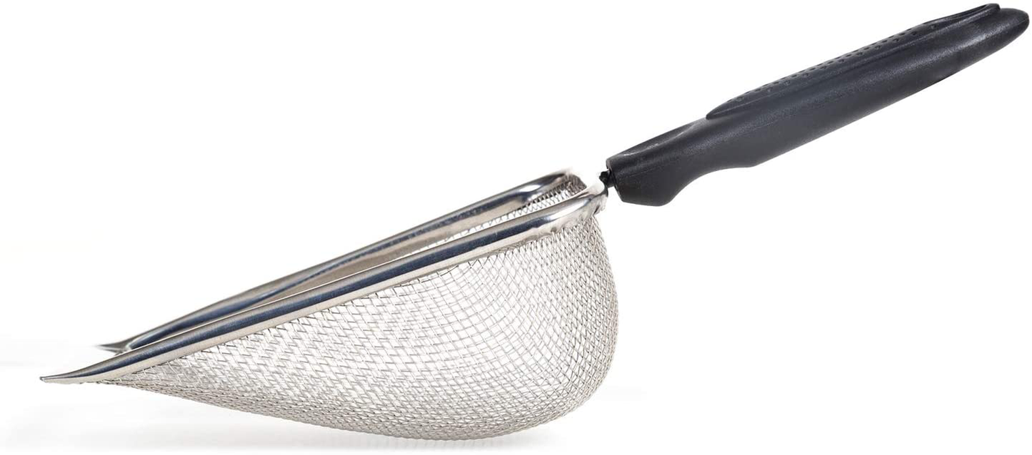 REPTI ZOO Reptile Sand Stainless Steel Fine Mesh Reptile Substrate Metal Sand Shovel Terrarium Substrate Durable Litter Cleaner Corner Scoop Animals & Pet Supplies > Pet Supplies > Fish Supplies > Aquarium Gravel & Substrates REPTI ZOO   