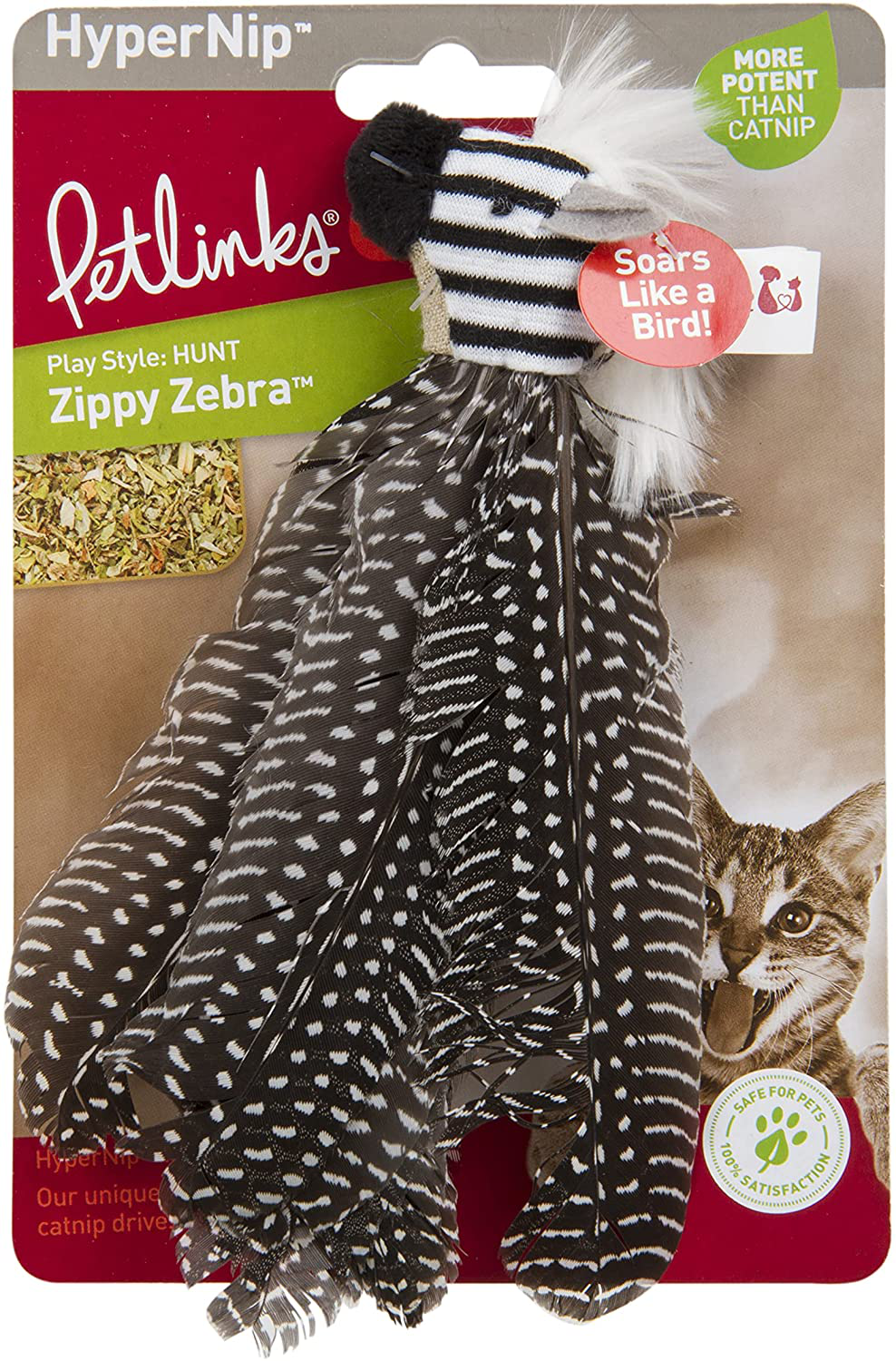 Petlinks System Zippy Zebra Cat Toy Animals & Pet Supplies > Pet Supplies > Cat Supplies > Cat Toys Petlinks   