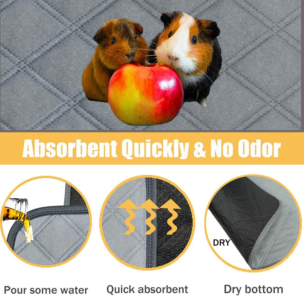 Luticessy Guinea Pig Cage Liners, Washable & Reusable Guinea Pig Pee Pads, Anti-Slip and Super Absorbent Guinea Pig Bedding, Waterproof Pet Training Pads for Small Animals Animals & Pet Supplies > Pet Supplies > Small Animal Supplies > Small Animal Bedding Luticessy   