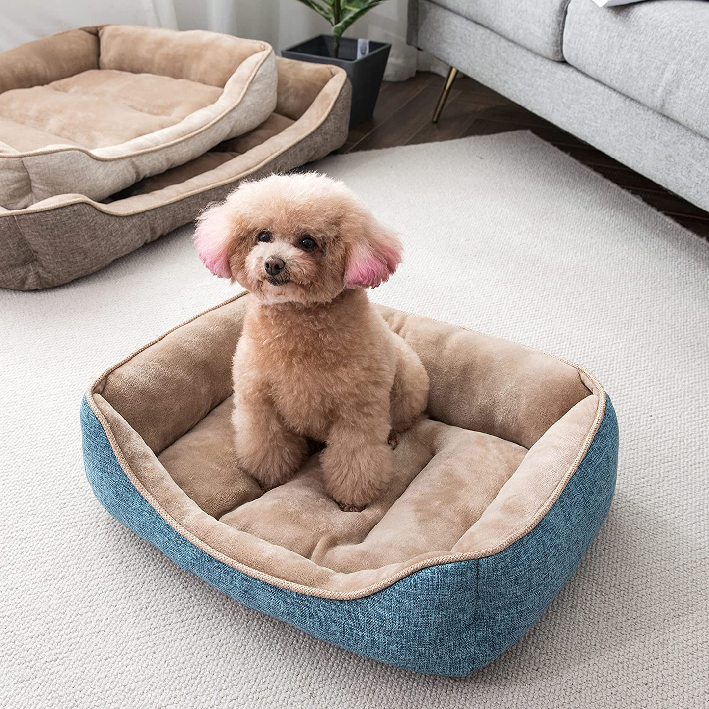 Perodo Square Dog Bed Sleeping Bed Pet Bed Pet Supplies Ultra Soft Anti-Slip and Durable Bed Animals & Pet Supplies > Pet Supplies > Dog Supplies > Dog Beds Perodo   