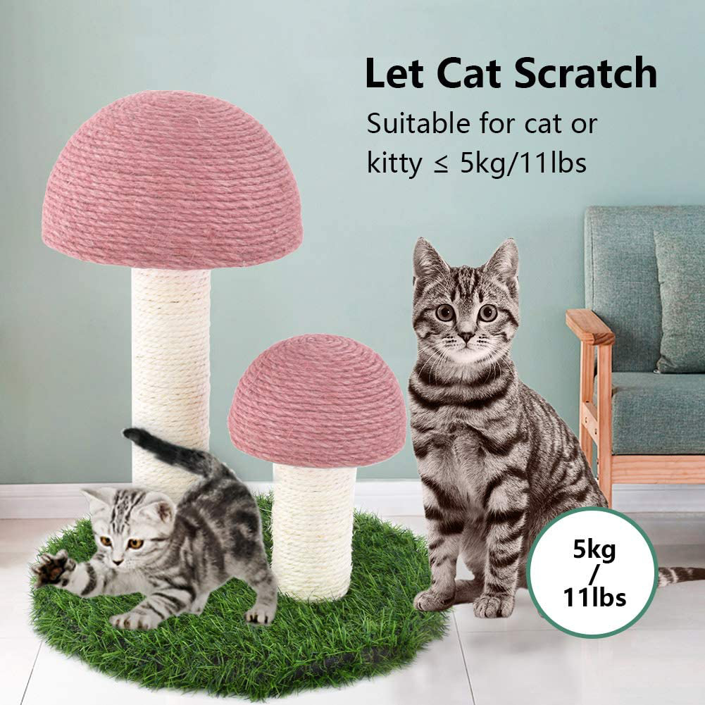 Suvuo Cat Scratching Post, Mushroom Scratching Post for Kittens & Cat, Natural Sisal Cat Scratchers for Indoor Cats Animals & Pet Supplies > Pet Supplies > Cat Supplies > Cat Furniture Suvuo   