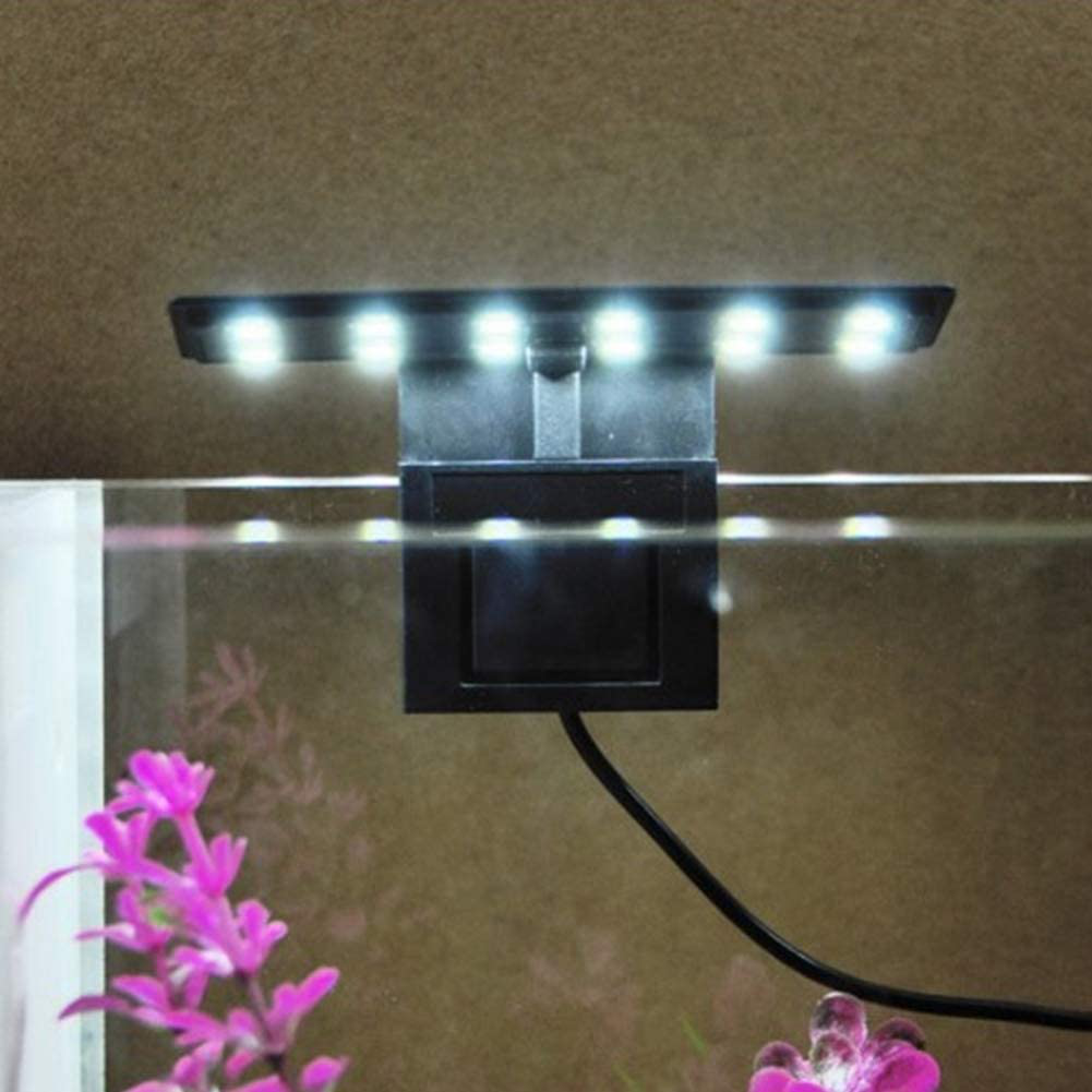 LED Aquarium Light, Waterproof Clip-On Lamp Slim Plants Grow Lighting save Energy Promote the Photosynthesis Fish Tank Light for Aquarium Breeding, Interior Lighting and Temporary Lamps Animals & Pet Supplies > Pet Supplies > Fish Supplies > Aquarium Lighting Liyeehao   