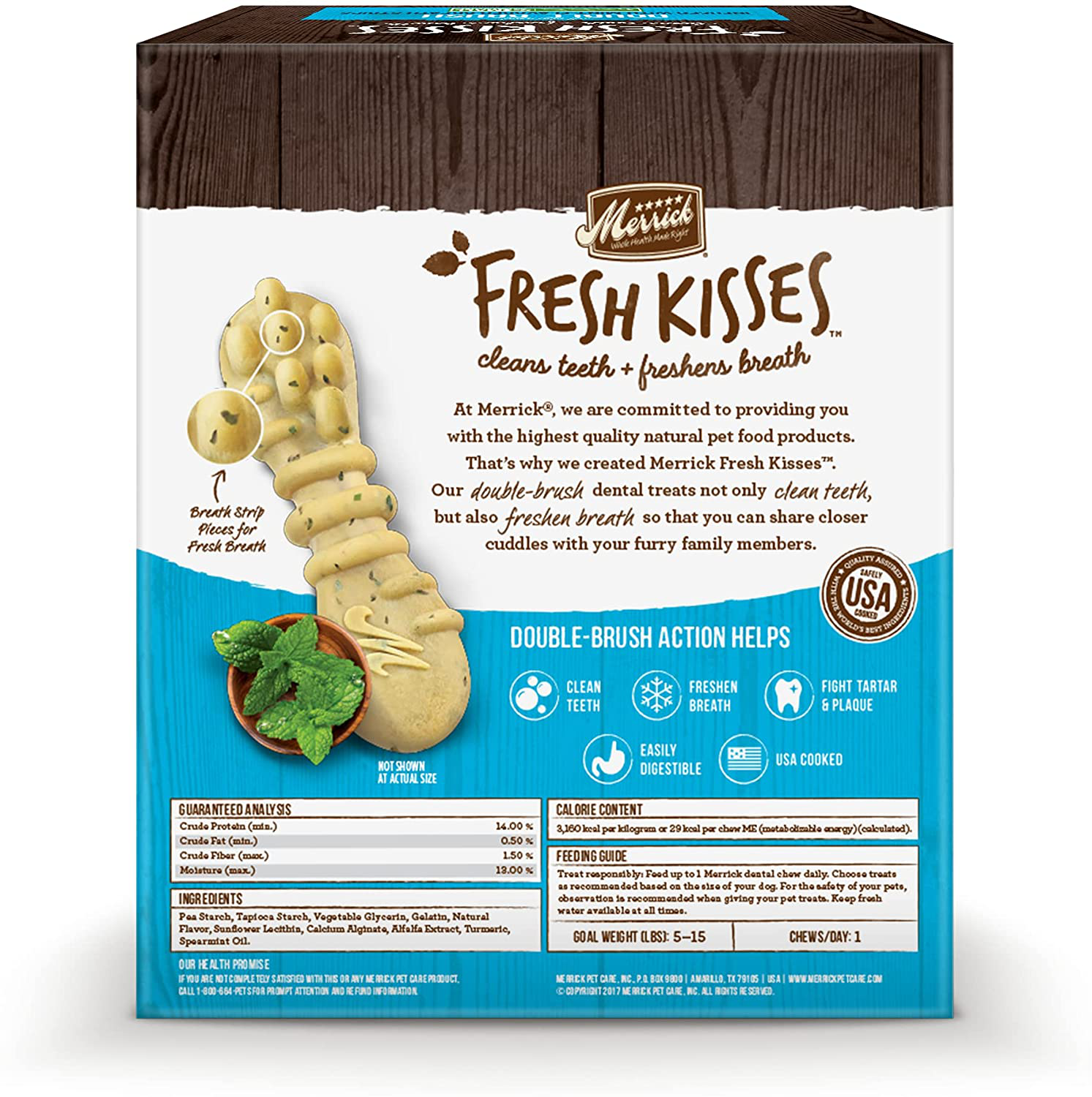 Merrick Fresh Kisses Oral Care Dental Dog Treats for Dogs Small Dogs 5-15 Lbs Animals & Pet Supplies > Pet Supplies > Dog Supplies > Dog Treats Merrick   