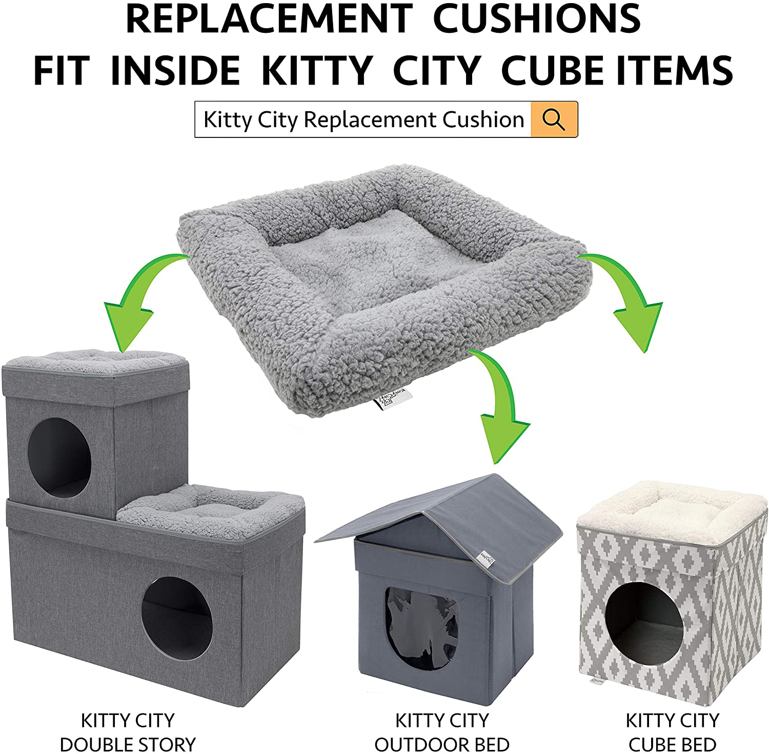 Kitty City Claw Mega Kit 2.0 Furniture, Cat Cushion, Cat Scratch, Sisal Replacement Animals & Pet Supplies > Pet Supplies > Cat Supplies > Cat Furniture Kitty City   